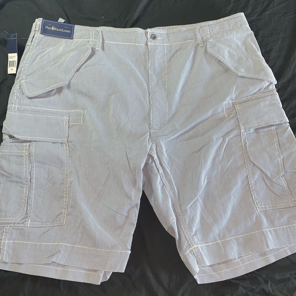 Polo by Ralph Lauren Blue Cargo Shorts Relaxed Fit